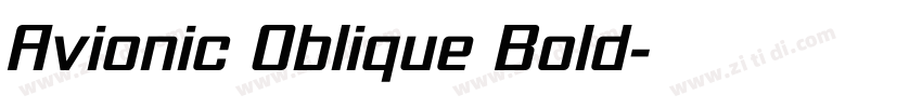 Avionic Oblique Bold字体转换 Avionic Oblique Bold字体转换